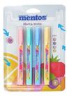 Caneta Marcar Texto Com Cheirinho Bala Mentos Cartela 4unid