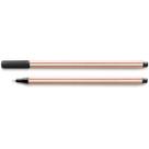 Caneta Microline Preto Ultra Fina Ponta 0,4 mm Compactor