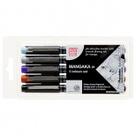 Caneta Nanquim Mangaka Kuretake Estojo C/5 Cores Caneta Nanquim Mangaka Kuretake Estojo C/5 Cores