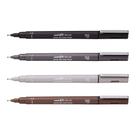 Caneta Nanquim Uni Pin Uni-ball 0.5 Kit C/ 4 Cores
