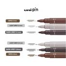 Caneta Nanquim Uni Pin Uni-ball Kit C/ 6 Canetas Novas Cores