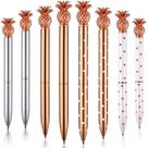 Caneta Outus Pineapple Ballpoint Rose Gold com tinta preta (8 unidades)