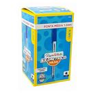 Caneta Paper Mate Km 100 1.0 Média Azul - 50 Unidades