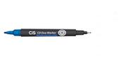 Caneta Para Cd 1.0Mm Cis Duo Marker 2Pontas Azul