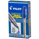 Caneta para retroprojetor 2.0mm Marcador Azul Caixa com 12 unidades - Pilot Caneta para retroprojetor 2.0mm Marcador Azul Caixa com 12 unidades - Pilot