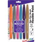 Caneta Pentel Arts Sign Pen Touch Fude Brush Fashion Colors x6