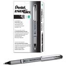 Caneta Pentel Energel NV Gel líquido de 0,7 mm de tinta preta de ponto médio