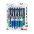 Caneta Pentel Energel RTX em gel líquido retrátil de 0,7 mm, pacote com 8