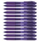 Caneta Pentel Energel-X Gel líquido retrátil de 0,7 mm de tinta violeta