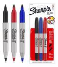 Caneta Permanente Sharpie Twin Ponta Dupla - Kit com 3 Unidades