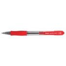 Caneta Pilot 1.6 super grip vermelho retrátil