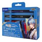 Caneta Pilot Frixion Ball Clicker 0.7 + Chaveiro