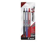 Caneta PILOT Precise V5 RT recarregável e retrátil de 0,5 mm, pacote com 3