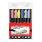 Caneta Pincel Brush Supersoft Pastel c/ 6 cores Faber Castell