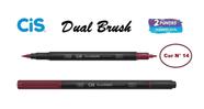 Caneta Pincel Cis Dual Brush Pen Aquarelável 14 Bordo Caneta Pincel Cis Dual Brush Pen Aquarelável 14 Bordo