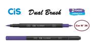 Caneta Pincel Cis Dual Brush Pen Aquarelável 36 Violeta