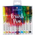 Caneta Pincel Ecoline Brush Pen com 10 cores Talens 11509007 Caneta Pincel Ecoline Brush Pen com 10 cores Talens 11509007
