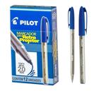 Caneta pincel marcador para retroprojetor 2.0mm pilot caixa com 12 unidades cor azul