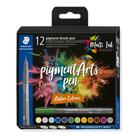 Caneta pincel STAEDTLER Pigment Arts Nature Colours, pacote x12