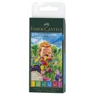 Caneta Pitt Artist Faber Castell Brush Springtime 6 Cores