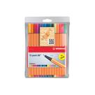 Caneta Ponta Fina Stabilo Point 88 Com 15 Cores Neon