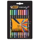Caneta Porosa 0.4mm BIC Intensity com 10 Cores