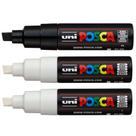 Caneta POSCA 8K Kit 3 Marcador Artístico Uni Mitsubishi