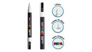 Caneta Posca Branco Pc-3m Fine Line - Uniball Caneta Posca Branco Pc-3m Fine Line - Uniball