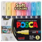 Caneta Posca PC-1M Uni Posca Estojo c/ 8 Cores Pastéis