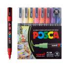 Caneta Posca PC - 3M 16 Cores Marcador Artístico