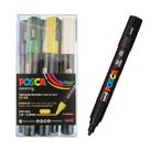 Caneta Posca PC - 5M Estojo 6 Cores Marcador Uni Ball