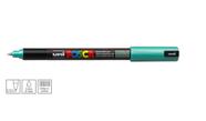 Caneta Posca Uni Ball Ponta Extra Fina com Reforço Metálico 0,7 mm - Cor: Metallic Green - UNIBALL