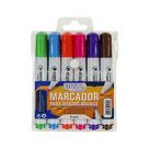 Caneta quadro branco 6 cores BRW Caneta quadro branco 6 cores BRW
