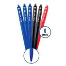 Caneta Retrátil Emborrachada BP-1 RT 4 Cores Kit 6un Ponta Média 1.0mm Esferográfica Macia Made in Japão Pilot