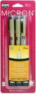 Caneta Sakura Pigma Micron 01 Ponta Fina Preta 3 unidades Caneta Sakura Pigma Micron 01 Ponta Fina Preta 3 unidades