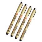 Caneta Sakura Pigma Micron Brush Tinta Preta Pacote com 4
