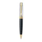 Caneta Sheaffer 300 Esferográfica Preto Fosco c/ Tampa Cromada e detalhes Dourados