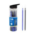 Caneta Spiro Cis 0.7mm Esferográfica Pote 24 Un Azul e Preta