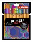 Caneta Stabilo 8818/1 20 Point Arty C/18 Cores Sortidas