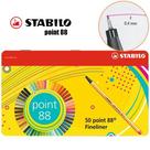 Caneta Stabilo Metal Point 88 - Estojo c/ 50