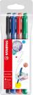 Caneta Stabilo Point Max 488/4 4Cores Sort. Sertic Estojo