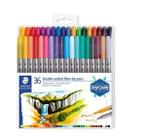 Caneta Staedtler Hidrocor Ponta Dupla 36 Cores - 3200 Tb36