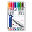 Caneta STAEDTLER Triplus Fineliner 334 SB10 03 0,3 mm 10 cores Caneta STAEDTLER Triplus Fineliner 334 SB10 03 0,3 mm 10 cores