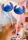 Caneta Stitch Em Gel Azul Anti Stress Ponta Fina 0.5mm 721-01