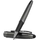 Caneta Stonego Rollerball Metálica Elegante Escrita Fácil - CINZA