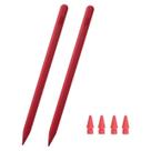 Caneta Stylus 2 Peças para tablets AMZ HD 10, Max 11, HD 8, iPad, Samsung, Lenovo, Pixel e todos os dispositivos touch (vermelho)