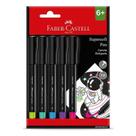 Caneta Supersoft Pen 1.0mm BPSSES5ZF 5 Cores - Faber Castell