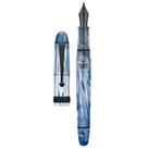 Caneta-tinteiro Asvine V126 com enchimento a vácuo Blue Swirl Acrylic