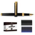 Caneta-tinteiro Dryden Designs Fine Nib com 24 cartuchos de tinta
