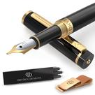 Caneta-tinteiro Dryden Designs Intense Black com 6 cartuchos de tinta